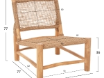 ΣΑΛΟΝΙ ΕΞΩΤ. ΧΩΡΟΥ 4ΤΜΧ LONDER HM11957 ΜΑΣΙΦ TEAK-ΣΥΝΘ.RATTAN-ΦΥΣΙΚΟ