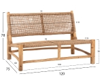 ΣΑΛΟΝΙ ΕΞΩΤ. ΧΩΡΟΥ 4ΤΜΧ LONDER HM11957 ΜΑΣΙΦ TEAK-ΣΥΝΘ.RATTAN-ΦΥΣΙΚΟ