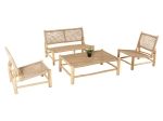 ΣΑΛΟΝΙ ΕΞΩΤ. ΧΩΡΟΥ 4ΤΜΧ LONDER HM11957 ΜΑΣΙΦ TEAK-ΣΥΝΘ.RATTAN-ΦΥΣΙΚΟ