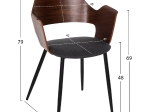 ΣΕΤ ΤΡΑΠΕΖΑΡΙΑ ΕΣΩΤ. ΧΩΡΟΥ 5ΤΜΧ HM11964 ΤΡΑΠΕΖΙ DENTY & 4 ΚΑΡΕΚΛΕΣ VELP