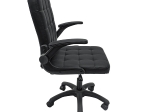 ΚΑΡΕΚΛΑ ΓΡΑΦΕΙΟΥ PORTIMA HM1197.01 ΜΑΥΡΟ PVC-NYLON ΣΚΕΛΕΤΟΣ & ΒΑΣΗ 69x57x97Υεκ.
