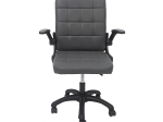 ΚΑΡΕΚΛΑ ΓΡΑΦΕΙΟΥ PORTIMA HM1197.03 ΓΚΡΙ PVC-ΜΑΥΡΟΣ NYLON ΣΚΕΛΕΤΟΣ & ΒΑΣΗ 66.5x60x97Υεκ