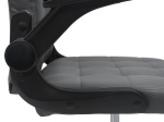 ΚΑΡΕΚΛΑ ΓΡΑΦΕΙΟΥ PORTIMA HM1197.03 ΓΚΡΙ PVC-ΜΑΥΡΟΣ NYLON ΣΚΕΛΕΤΟΣ & ΒΑΣΗ 66.5x60x97Υεκ