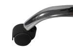 ΚΑΡΕΚΛΑ ΓΡΑΦΕΙΟΥ OCTAVIUS HM1202 ΜΑΥΡΟ PVC & NYLON-ΜΕΤΑΛ.ΧΡΩΜΙΟ ΒΑΣΗ 63x73x129Υεκ