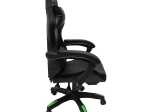 ΠΟΛΥΘΡΟΝΑ GAMING DARREN HM1203.03 ΜΑΥΡΟ-ΠΡΑΣΙΝΟ PVC & NYLON 58.5x100x120Υεκ.