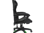 ΠΟΛΥΘΡΟΝΑ GAMING LOOT HM1204 ΜΑΥΡΟ-ΠΡΑΣΙΝΟ PVC & NYLON 51x49x125Υεκ.