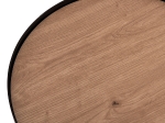 ΤΡΑΠΕΖΑΚΙ ΒΟΗΘΗΤΙΚΟ DENTON HM18023.01 MDF TOP ΦΥΣΙΚΟ ΞΥΛΟΥ-ΒΑΣΗ ΜΑΥΡΗ Φ45x51,5Υεκ.