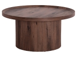 ΤΡΑΠΕΖΙ ΣΑΛΟΝΙΟΥ MARGON HM18026 MDF ΣΕ ΣΚΟΥΡΟ ΚΑΦΕ ΞΥΛΟΥ Φ80x40,5Υεκ.