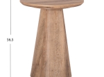 ΒΟΗΘΗΤΙΚΟ ΤΡΑΠΕΖΑΚΙ KARAN HM18029 MDF ΣΕ ΦΥΣΙΚΟ ΧΡΩΜΑ ΞΥΛΟΥ Φ45x56,5Υεκ