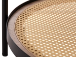 ΤΡΑΠΕΖΙ ΣΑΛΟΝΙΟΥ SEITZ HM18030 ΓΥΑΛΙ TOP-ΜΕΤΑΛΛΟ-RATTAN ΣΕ ΦΥΣΙΚΟ Φ80x45Υεκ.