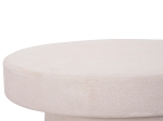 ΤΡΑΠΕΖΙ ΣΑΛΟΝΙΟΥ ΣΤΡΟΓΓΥΛΟ ΣΕΙΡΑ SANTORINI HM18052 MDF ΣΕ ΥΠΟΛΕΥΚΟ ΧΡΩΜΑ Φ48x49Υεκ.