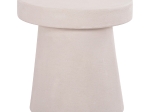 ΤΡΑΠΕΖΙ ΣΑΛΟΝΙΟΥ ΣΤΡΟΓΓΥΛΟ ΣΕΙΡΑ SANTORINI HM18052 MDF ΣΕ ΥΠΟΛΕΥΚΟ ΧΡΩΜΑ Φ48x49Υεκ.