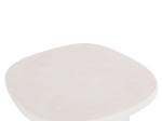 ΤΡΑΠΕΖΙ ΣΑΛΟΝΙΟΥ ΟΒΑΛ ΣΕΙΡΑ SANTORINI HM18054 MDF ΣΕ ΥΠΟΛΕΥΚΟ ΧΡΩΜΑ 54x54,5x40Υεκ