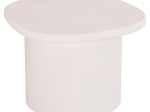 ΤΡΑΠΕΖΙ ΣΑΛΟΝΙΟΥ ΟΒΑΛ ΣΕΙΡΑ SANTORINI HM18054 MDF ΣΕ ΥΠΟΛΕΥΚΟ ΧΡΩΜΑ 54x54,5x40Υεκ