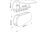 ΚΡΕΜΑΣΤΡΑ ΕΙΣΟΔΟΥ & ΚΛΕΙΣΤΟ ΡΑΦΙ STOR HM18078.02 ΜΕΛΑΜΙΝΗ SONAMA 84x15.5x28.5Υεκ