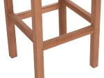 ΣΚΑΜΠΟ ΜΠΑΡ NIKOL HM18109 ΞΥΛΟ ΤΕΑΚ ΣΕ ΦΥΣΙΚΟ 40x40x77Υεκ.