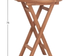 ΤΡΑΠΕΖΙ ΣΚΗΝΟΘΕΤΗ ΣΤΡΟΓΓΥΛΟ ERIS HM18119 ΞΥΛΟ TEAK--ΦΥΣΙΚΟ Φ60x75Υεκ.