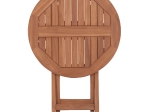 ΤΡΑΠΕΖΙ ΣΚΗΝΟΘΕΤΗ ΣΤΡΟΓΓΥΛΟ ERIS HM18119 ΞΥΛΟ TEAK--ΦΥΣΙΚΟ Φ60x75Υεκ.