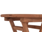 ΤΡΑΠΕΖΙ ΣΚΗΝΟΘΕΤΗ ΣΤΡΟΓΓΥΛΟ ERIS HM18119 ΞΥΛΟ TEAK--ΦΥΣΙΚΟ Φ60x75Υεκ.