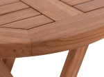 ΤΡΑΠΕΖΙ ΣΚΗΝΟΘΕΤΗ ΣΤΡΟΓΓΥΛΟ ERIS HM18119 ΞΥΛΟ TEAK--ΦΥΣΙΚΟ Φ60x75Υεκ.