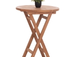 ΤΡΑΠΕΖΙ ΣΚΗΝΟΘΕΤΗ ΣΤΡΟΓΓΥΛΟ ERIS HM18119 ΞΥΛΟ TEAK--ΦΥΣΙΚΟ Φ60x75Υεκ.