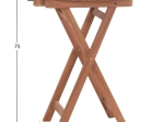 ΤΡΑΠΕΖΙ ΣΚΗΝΟΘΕΤΗ ΣΤΡΟΓΓΥΛΟ HEIDEL HM18120 ΞΥΛΟ TEAK--ΦΥΣΙΚΟ Φ60x75Υεκ.