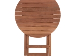 ΤΡΑΠΕΖΙ ΣΚΗΝΟΘΕΤΗ ΣΤΡΟΓΓΥΛΟ HEIDEL HM18120 ΞΥΛΟ TEAK--ΦΥΣΙΚΟ Φ60x75Υεκ.