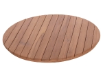 ΕΠΙΦΑΝΕΙΑ ΤΡΑΠΕΖΙΟΥ ΣΤΡΟΓΓΥΛΗ HM18133 ΞΥΛΟ TEAK--ΦΥΣΙΚΟ Φ70x4(πάχος)εκ.