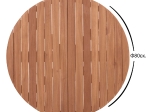ΕΠΙΦΑΝΕΙΑ ΤΡΑΠΕΖΙΟΥ ΣΤΡΟΓΓΥΛΗ HM18134 ΞΥΛΟ TEAK--ΦΥΣΙΚΟ Φ80x4(πάχος)εκ.