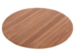 ΕΠΙΦΑΝΕΙΑ ΤΡΑΠΕΖΙΟΥ ΣΤΡΟΓΓΥΛΗ HM18134 ΞΥΛΟ TEAK--ΦΥΣΙΚΟ Φ80x4(πάχος)εκ.