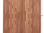 ΕΠΙΦΑΝΕΙΑ ΤΡΑΠΕΖΙΟΥ ΤΕΤΡΑΓΩΝΗ HM18135 ΞΥΛΟ TEAK--ΦΥΣΙΚΟ 60x60x4(πάχος)εκ.