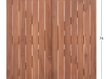 ΕΠΙΦΑΝΕΙΑ ΤΡΑΠΕΖΙΟΥ ΤΕΤΡΑΓΩΝΗ HM18136 ΞΥΛΟ TEAK--ΦΥΣΙΚΟ 70x70x4(πάχος)εκ.