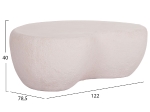 ΤΡΑΠΕΖΙ ΣΑΛΟΝΙΟΥ GERSON HM18151.02L FIBER CEMENT ΣΕ ΛΕΥΚΟ--122x78,5x40Υεκ.
