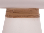 ΒΟΗΘΗΤΙΚΟ ΤΡΑΠΕΖΙ TRED HM18168.02 FIBER CEMENT ΛΕΥΚΟ-ΦΥΣΙΚΟ RATTAN--Φ49x30Υεκ.
