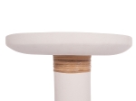 ΒΟΗΘΗΤΙΚΟ ΤΡΑΠΕΖΙ TRED(T) HM18169.02 FIBER CEMENT ΛΕΥΚΟ-ΦΥΣΙΚΟ RATTAN--Φ40x61Υεκ.