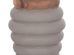 ΤΡΑΠΕΖΙ ΒΟΗΘΗΤΙΚΟ PUFFAT HM18172.03 FIBER CEMENT ΓΚΡΙ- ΞΥΛΟ TEAK TOP Φ45x46Υεκ.