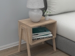ΚΟΜΟΔΙΝΟ JAKE HM18182.03 ΜΕΛΑΜΙΝΗ ΣΕ ΣΟΝΑΜΑ 48x35x49Υεκ.