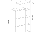 ΠΑΠΟΥΤΣΟΘΗΚΗ ROBBEN HM18189.01 ΜΕΛΑΜΙΝΗ ΣΕ ΛΕΥΚΟ 90x30x143Υεκ.