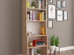 ΒΙΒΛΙΟΘΗΚΗ NEAT HM18194.04 ΜΕΛΑΜΙΝΗ ΣΕ ΦΥΣΙΚΟ ΧΡΩΜΑ ΞΥΛΟΥ 60x30x180Υεκ.