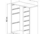 ΣΥΡΤΑΡΙΕΡΑ SANI HM18212.01 ΜΕΛΑΜΙΝΗ ΣΕ ΛΕΥΚΟ-10 ΛΕΥΚΑ ΣΥΡΤΑΡΙΑ P.E. 69,5x30x83Υεκ