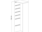 ΣΥΡΤΑΡΙΕΡΑ SANI HM18213.01 ΜΕΛΑΜΙΝΗ ΣΕ ΛΕΥΚΟ-7 ΛΕΥΚΑ ΣΥΡΤΑΡΙΑ P.E. 45,5x30x122Υεκ