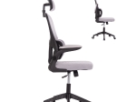 ΚΑΡΕΚΛΑ ΓΡΑΦΕΙΟΥ BASTON HM18236.02 ΓΚΡΙ MESH & ΜΑΥΡΟ PP ΣΚΕΛΕΤΟΣ 64x60x127Υεκ.