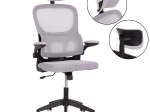 ΚΑΡΕΚΛΑ ΓΡΑΦΕΙΟΥ BASTON HM18236.02 ΓΚΡΙ MESH & ΜΑΥΡΟ PP ΣΚΕΛΕΤΟΣ 64x60x127Υεκ.