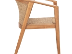 ΠΟΛΥΘΡΟΝΑ ΤΡΑΠΕΖΑΡΙΑΣ RENLY HM18239 ΞΥΛΟ ΤΕΑΚ ΦΥΣΙΚΟ-ΣΧΟΙΝΙ VIRO 60x59x82Υεκ.