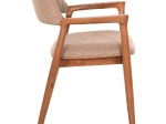 ΠΟΛΥΘΡΟΝΑ JAMES HM18259 TEAK WOOD ΜΕ ΣΑΜΠΑΝΙ ΥΦΑΣΜΑ 57x52x76Υεκ.