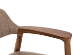 ΠΟΛΥΘΡΟΝΑ JAMES HM18259 TEAK WOOD ΜΕ ΣΑΜΠΑΝΙ ΥΦΑΣΜΑ 57x52x76Υεκ.