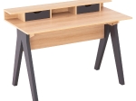 ΓΡΑΦΕΙΟ REXIN HM18290 ΜΕΛΑΜΙΝΗ ΣΕ SONAMA-ΓΚΡΙ 120x19-59x75-85,5ΥΥεκ.