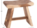 ΒΟΗΘΗΤΙΚΟ ΣΚΑΜΠΟ SADEL HM18294 ΞΥΛΟ SUAR--ΦΥΣΙΚΟ 50x30x45Υεκ.