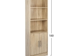 ΒΙΒΛΙΟΘΗΚΗ ΜΕΛΑΜΙΝΗΣ ENSLEY HM2027.02 SONAMA 60X30X180 εκ.