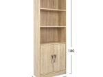 ΒΙΒΛΙΟΘΗΚΗ ΜΕΛΑΜΙΝΗΣ ENSLEY HM2027.03 SONAMA ΜΕ ΧΕΡΟΥΛΙ 60x30x180εκ